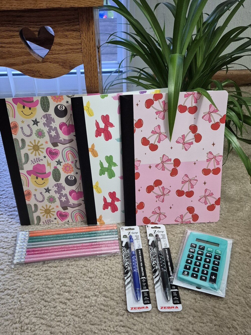 Back To School Bundle...Composition Notebooks, Calculator, Pens And #2 Pencils.